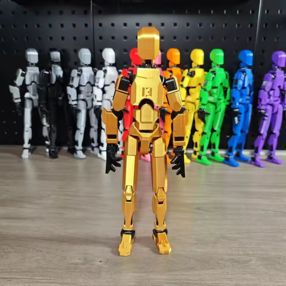 (Assembly Completed )13 Action Figure Titan Multi-Jointed Movable Shapeshift Robot T13 Action Lucky robot Figures Toys kids Gift