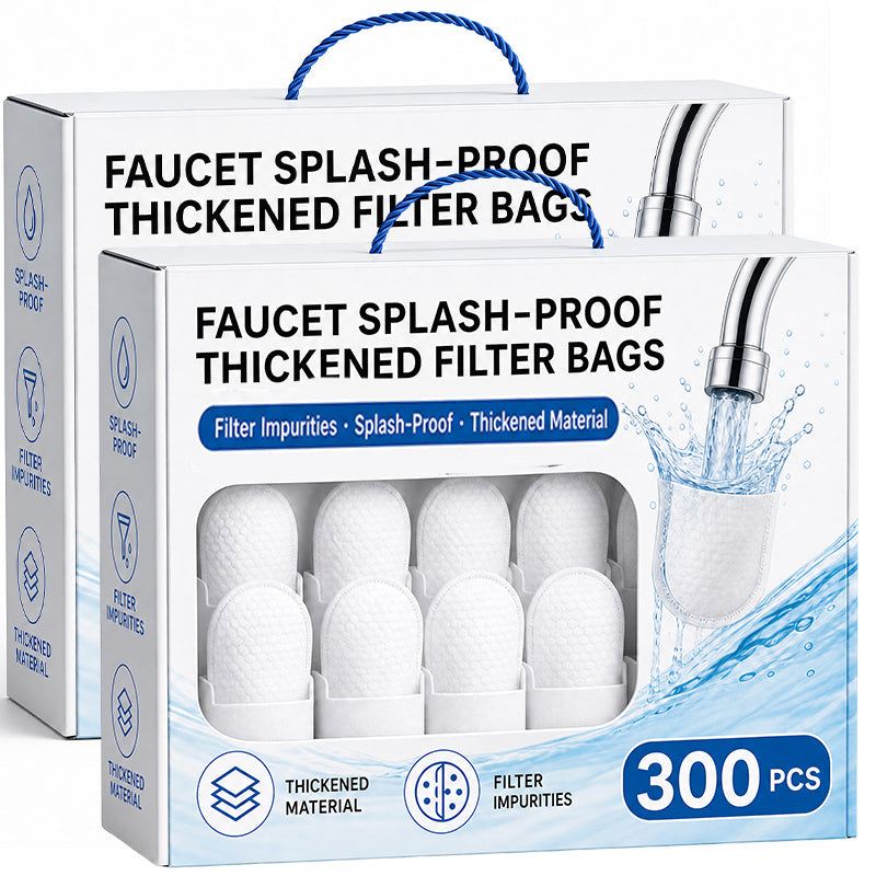 Faucet Filter Cotton Tap Water Filter Bag Faucet Anti Splash Tap Purifier Bag Kitchen Thickened Washable Sediment Filtration Bag