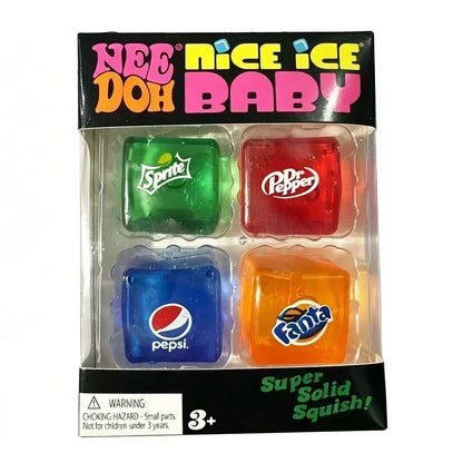 New ///Set Squishy Needoh Nice Cube Schylling Sensory Stress Reliever Fidget Tool Toy Anxiety Focus Sensory Cube Adults Kid Gift