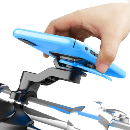 Motorcycle Bike Phone Holder Phone Bracket Vibration Damper Bike Handlebar 360° Rotatable Navigation Support