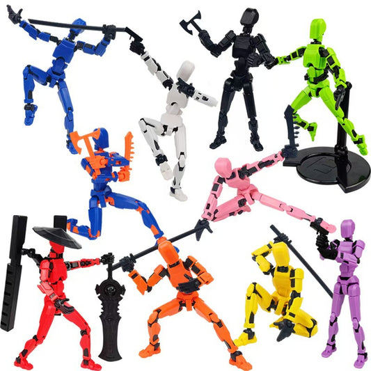 (Assembly Completed )13 Action Figure Titan Multi-Jointed Movable Shapeshift Robot T13 Action Lucky robot Figures Toys kids Gift