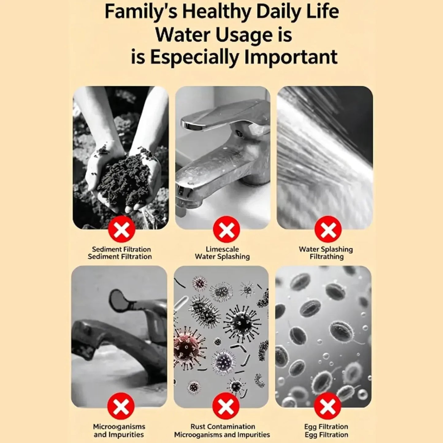 Faucet Filter Cotton Tap Water Filter Bag Faucet Anti Splash Tap Purifier Bag Kitchen Thickened Washable Sediment Filtration Bag