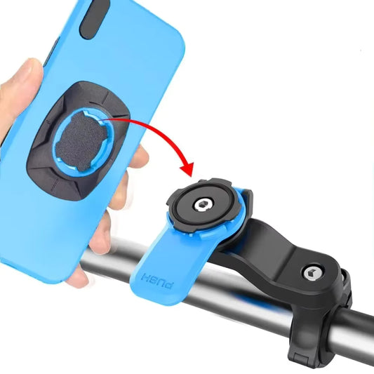 Motorcycle Bike Phone Holder Phone Bracket Vibration Damper Bike Handlebar 360° Rotatable Navigation Support