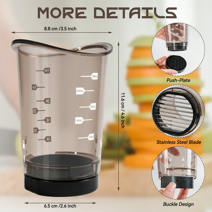 Multi-Functional Mushroom Slicer Cup Stainless Steel Vegetable Strawberry Food Chopper Ideal for Home Cooks Professional Kitchen