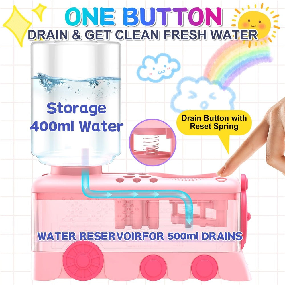 2026New Paint Brush Cleaner Tool with Tray,Upgraded 4-in-1 Painting Supplies with Drain,Brush HolderandBrush Holder with Palette