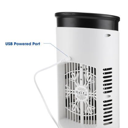 3 in 1 Portable Air Cooler with Humidifier 6 Wind Speed Fast Cooling Air Conditioner Misting Fan for Home Office Kitchen Desktop