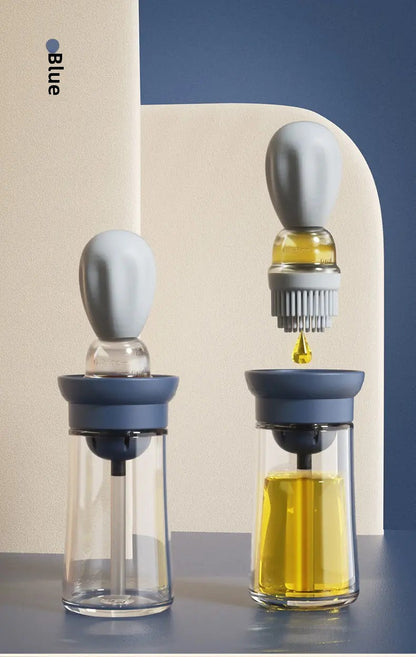 Kitchen Olives Oil Bottle Silicone Brush BBQ Grill Dropper Olive Oil Dispenser Bottle for Cooking Baking Barbecue Kitchen Tool