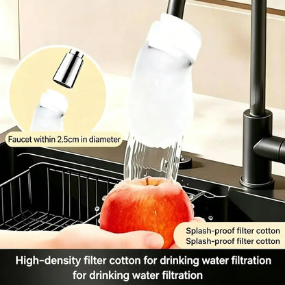 Faucet Filter Cotton Tap Water Filter Bag Faucet Anti Splash Tap Purifier Bag Kitchen Thickened Washable Sediment Filtration Bag