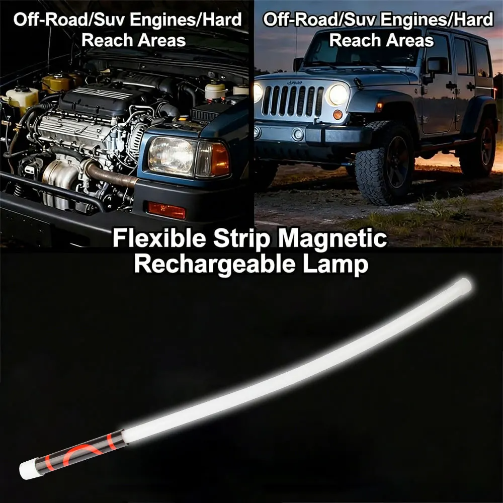 LED Flashlight Stick Long Battery Life 2 Hours, High Lumens Flexible Flashlight Stick For Engine Bays
