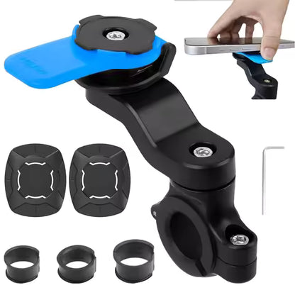 Motorcycle Bike Phone Holder Phone Bracket Vibration Damper Bike Handlebar 360° Rotatable Navigation Support