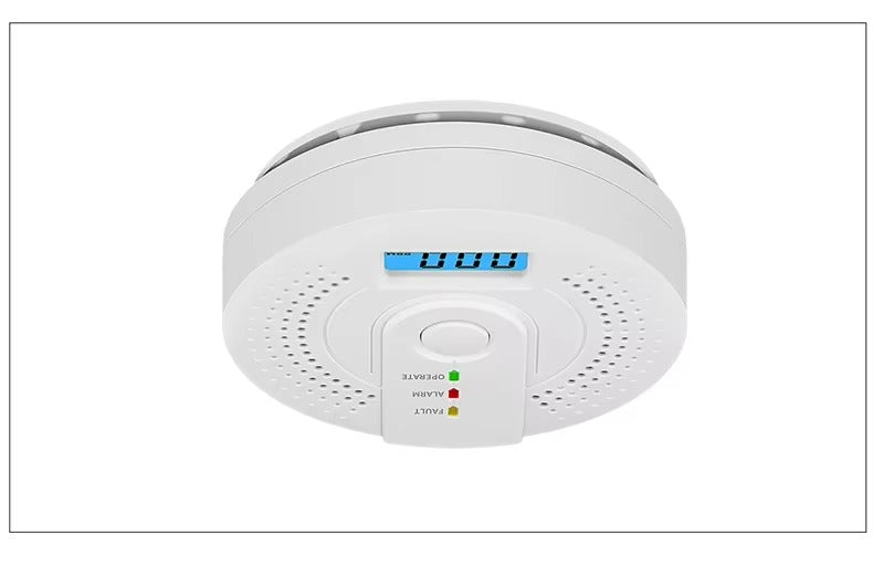 Independent CO Alarm Sensor Carbon Monoxide Alarm Detector High Sensitive Warning LCD Display CO Alarm With UL2034